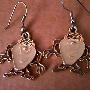 Tasmanian Devil vintage 1993 earrings